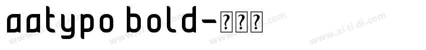 aatypo bold字体转换